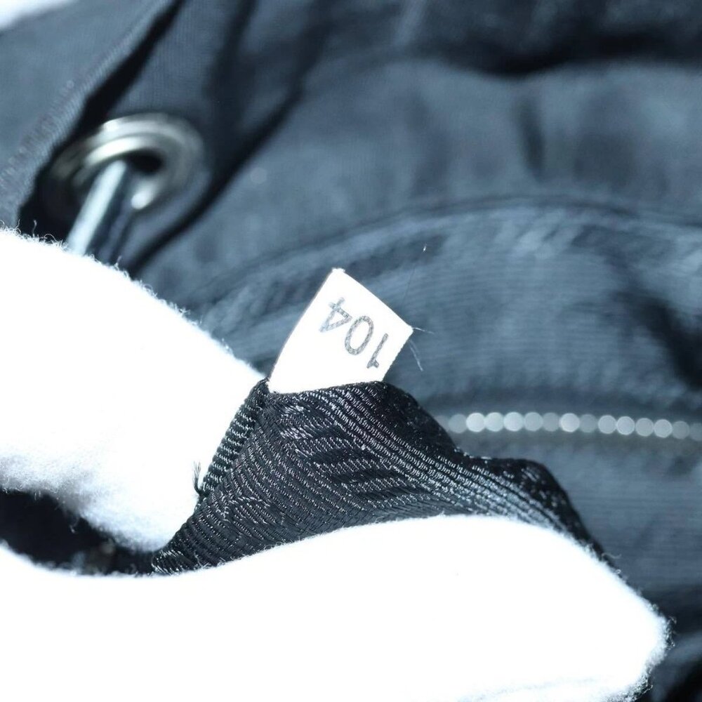 PRADA Backpack Nylon Black Silver Auth 85289 - Picture 13 of 16